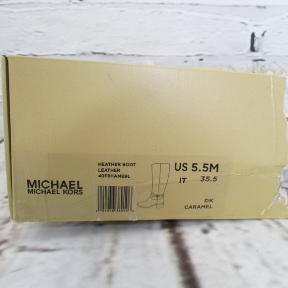 Michael Kors Heather Leather Wide Calf Riding Boots - Picture 8 of 9